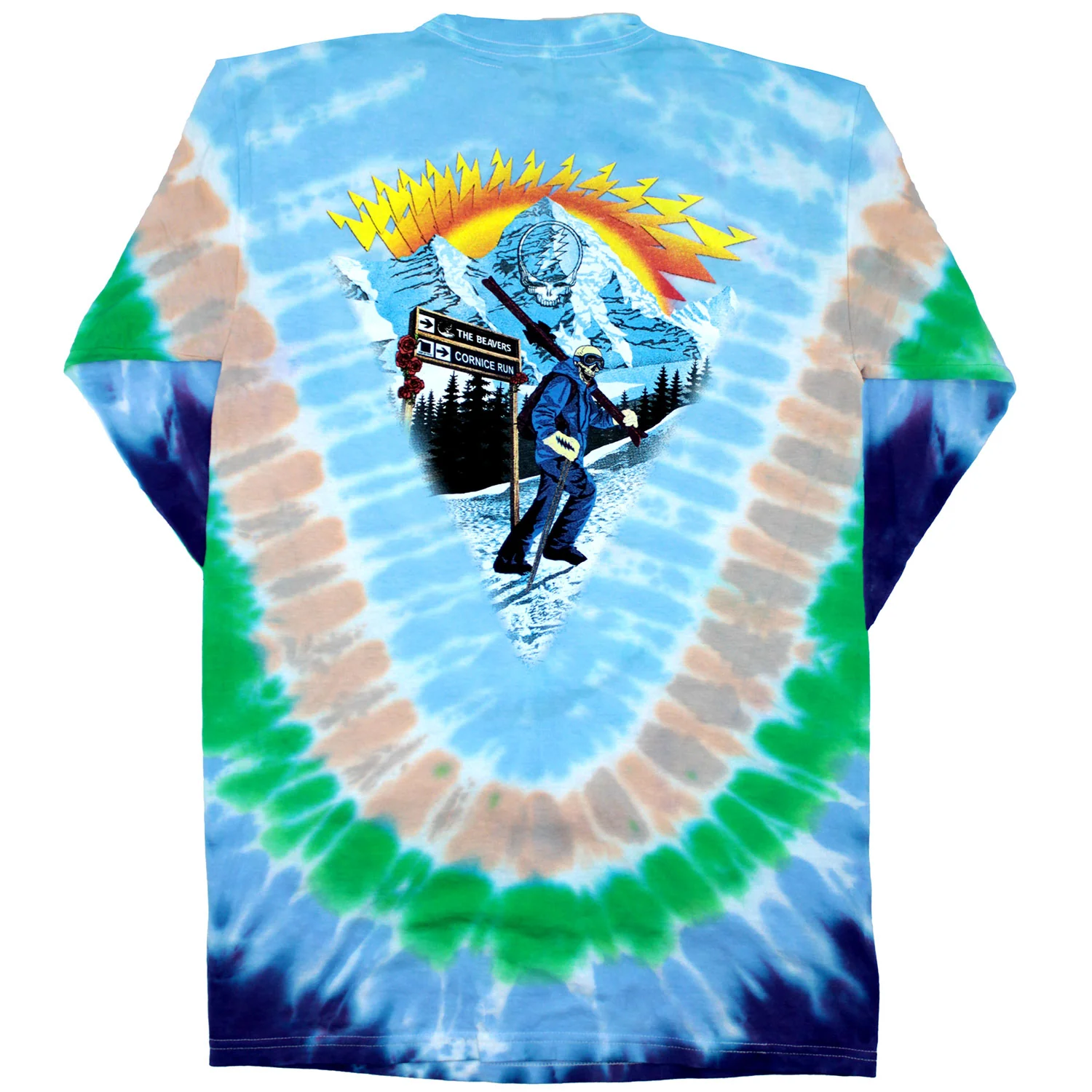 Grateful Dead Wingman Tie Dye  Long Sleeve - Image 2