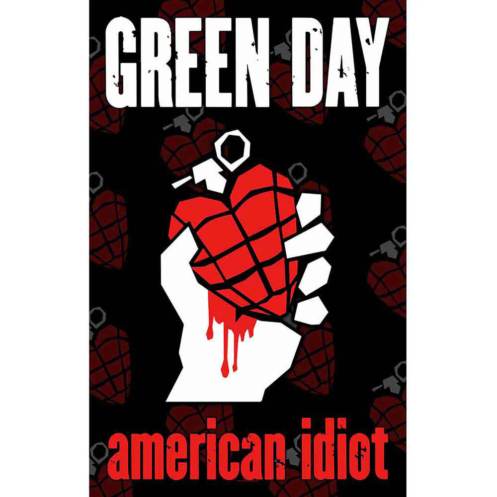 Green Day American Idiot Poster Flag