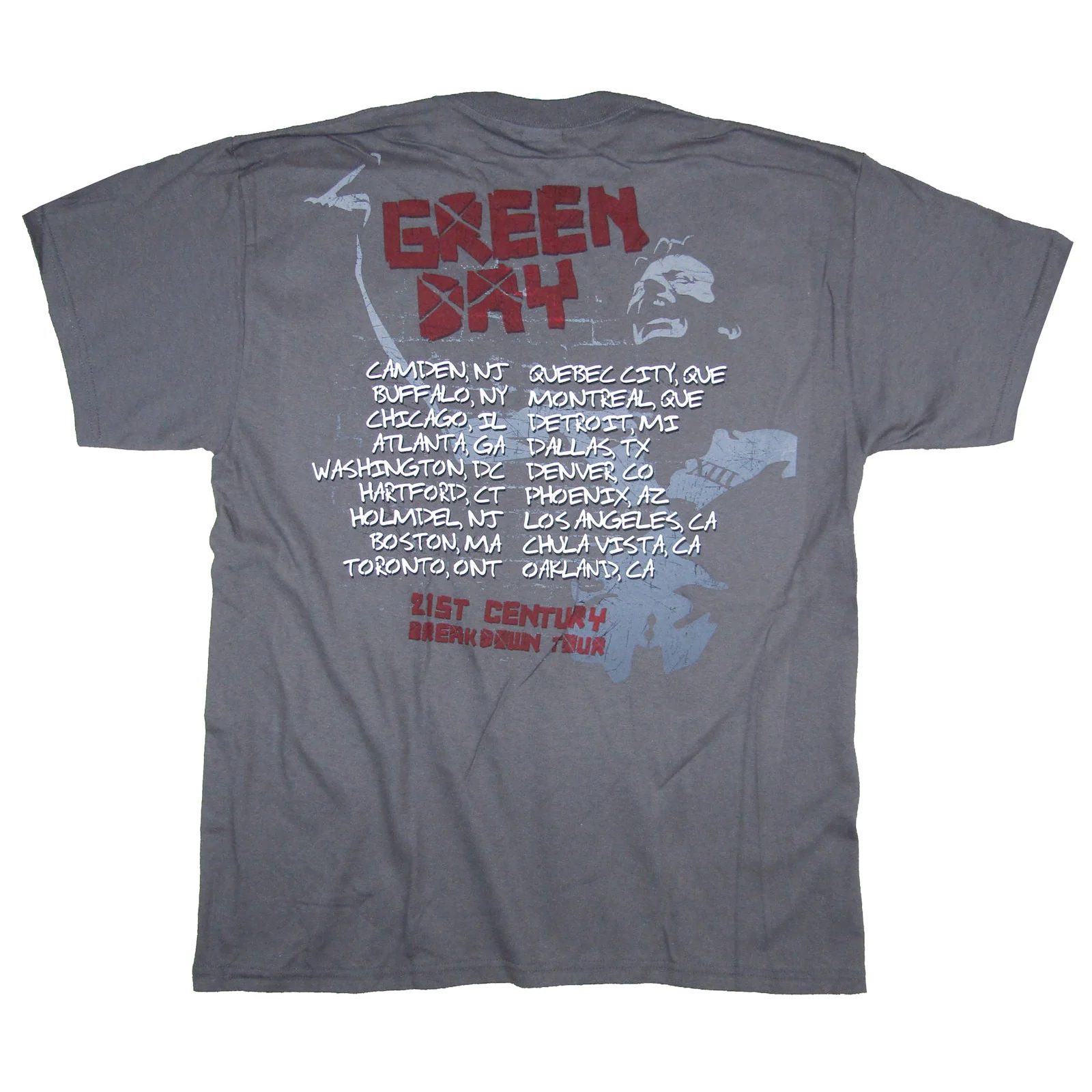 Green Day Middle Finger Tour 2011 T-shirt - Image 2