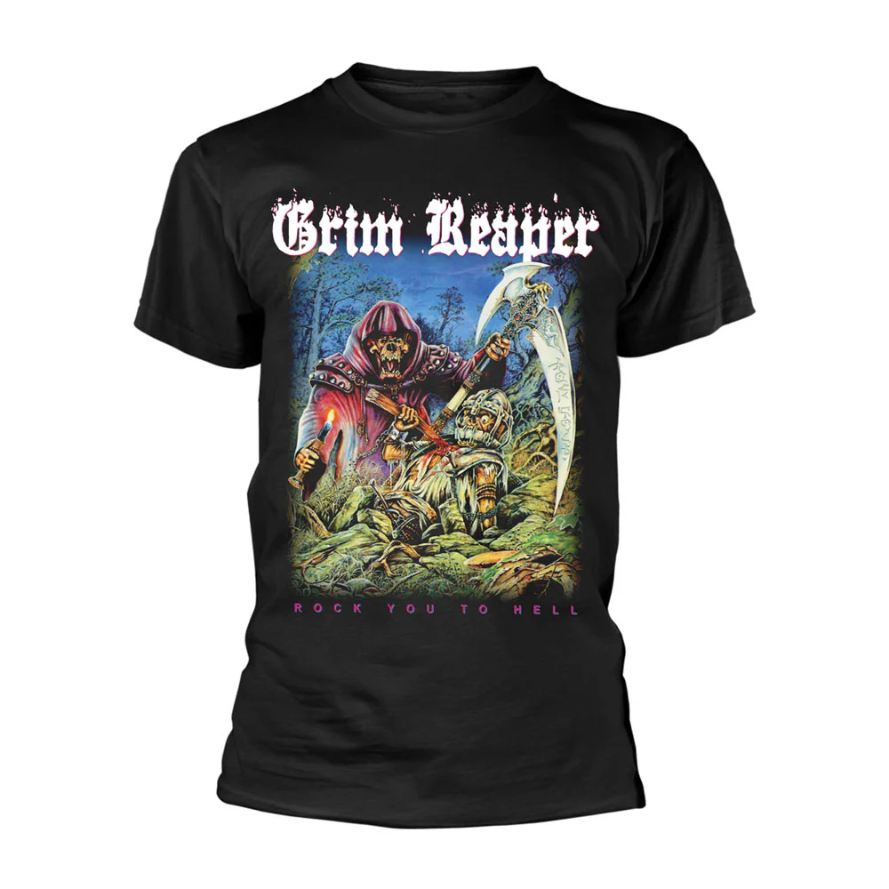 Grim Reaper Rock You To Hell T-shirt