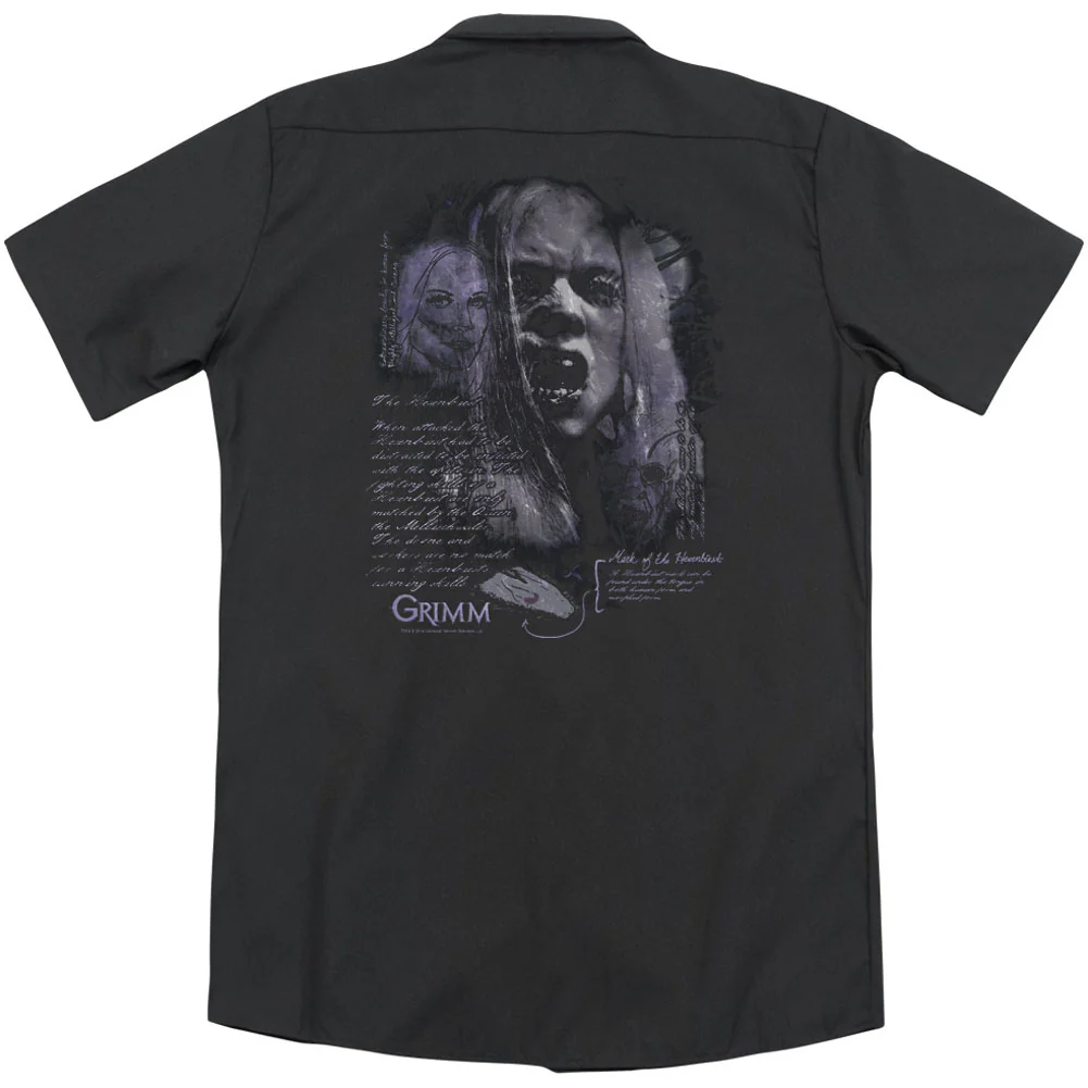 Grimm Lady Hexenbeast (Back Print) Workshirt - Image 2