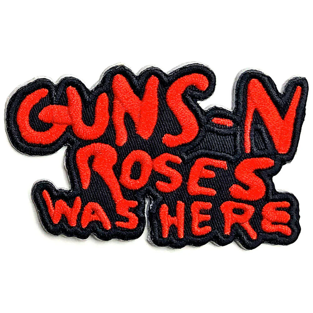 Guns N Roses Cut Out Was Here Woven Patch