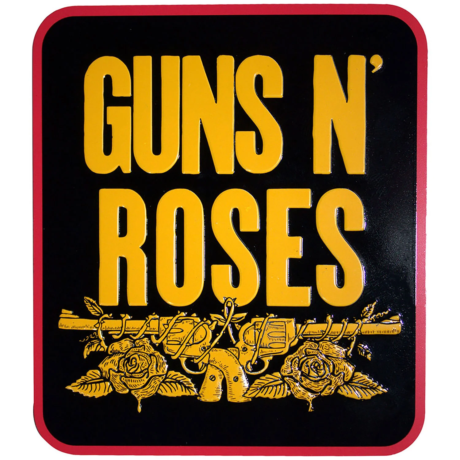 Guns N Roses Stacked Black Magnet