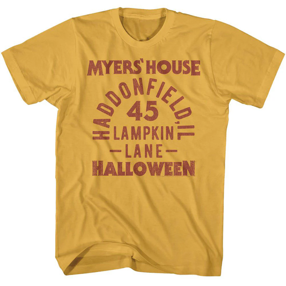 Halloween Halloween Myers House Text T-shirt