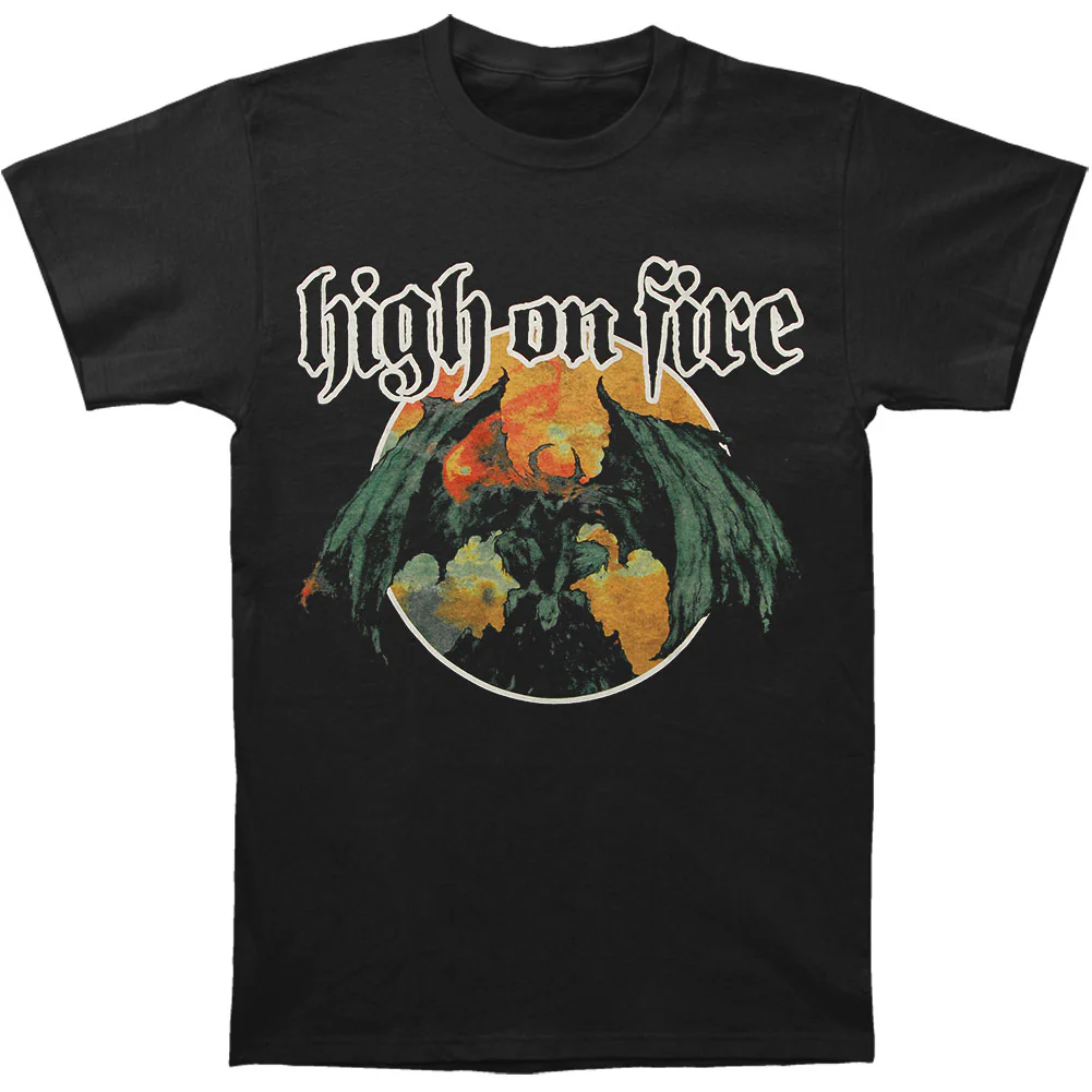 High On Fire Blessed Black Wings T-shirt