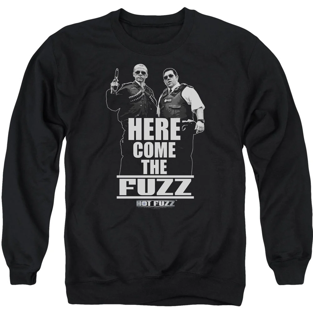 Hot Fuzz Here Come The Fuzz Adult Sweatshirt