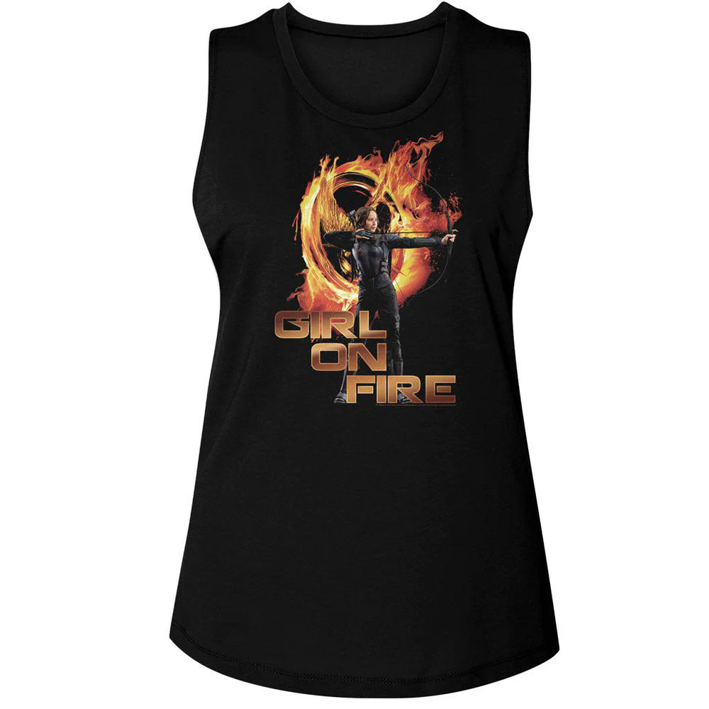 Hunger Games Hunger Games Girl On Fire Womens Tank