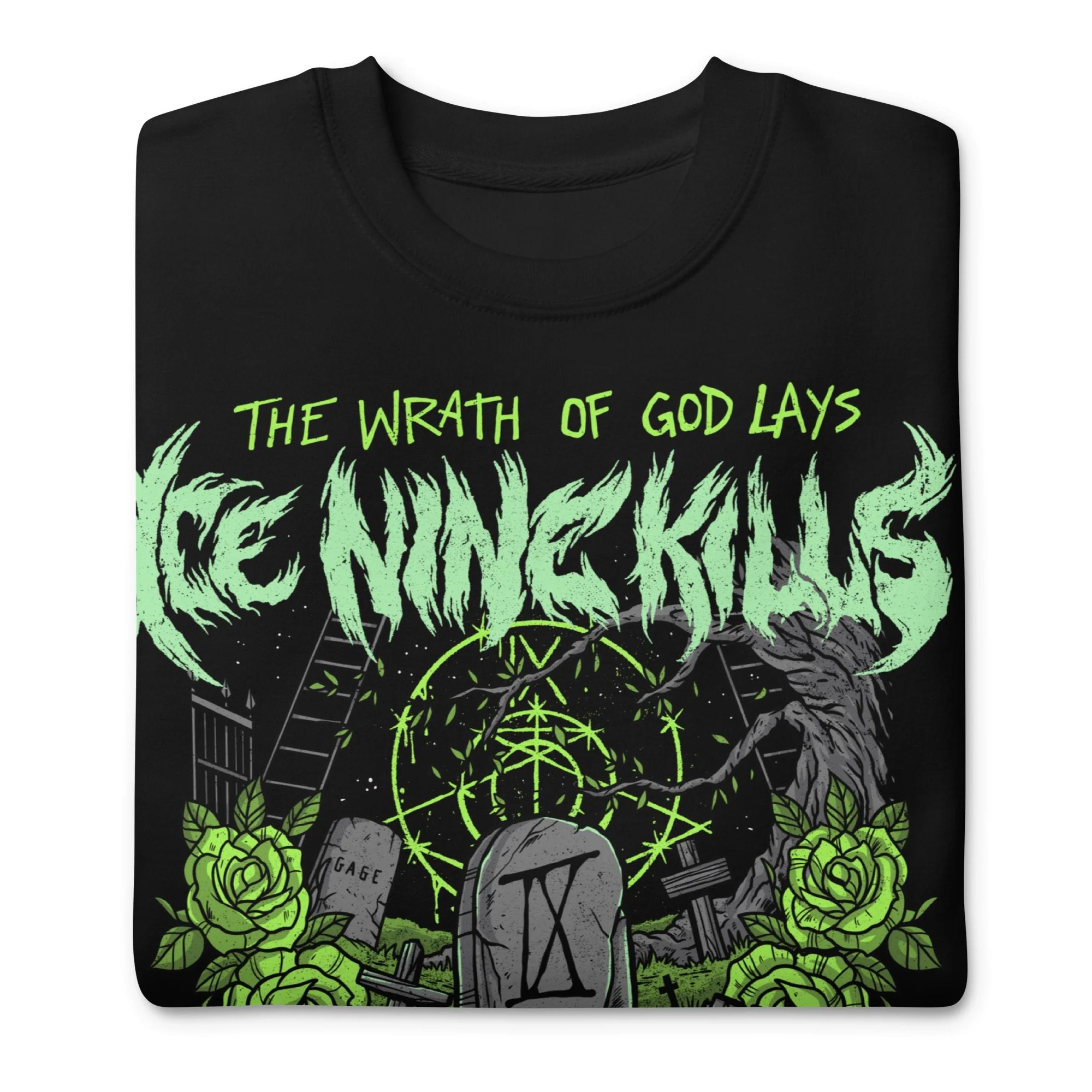 Ice Nine Kills - Green Wrath Jumbo Print Sweatshirt - Image 3