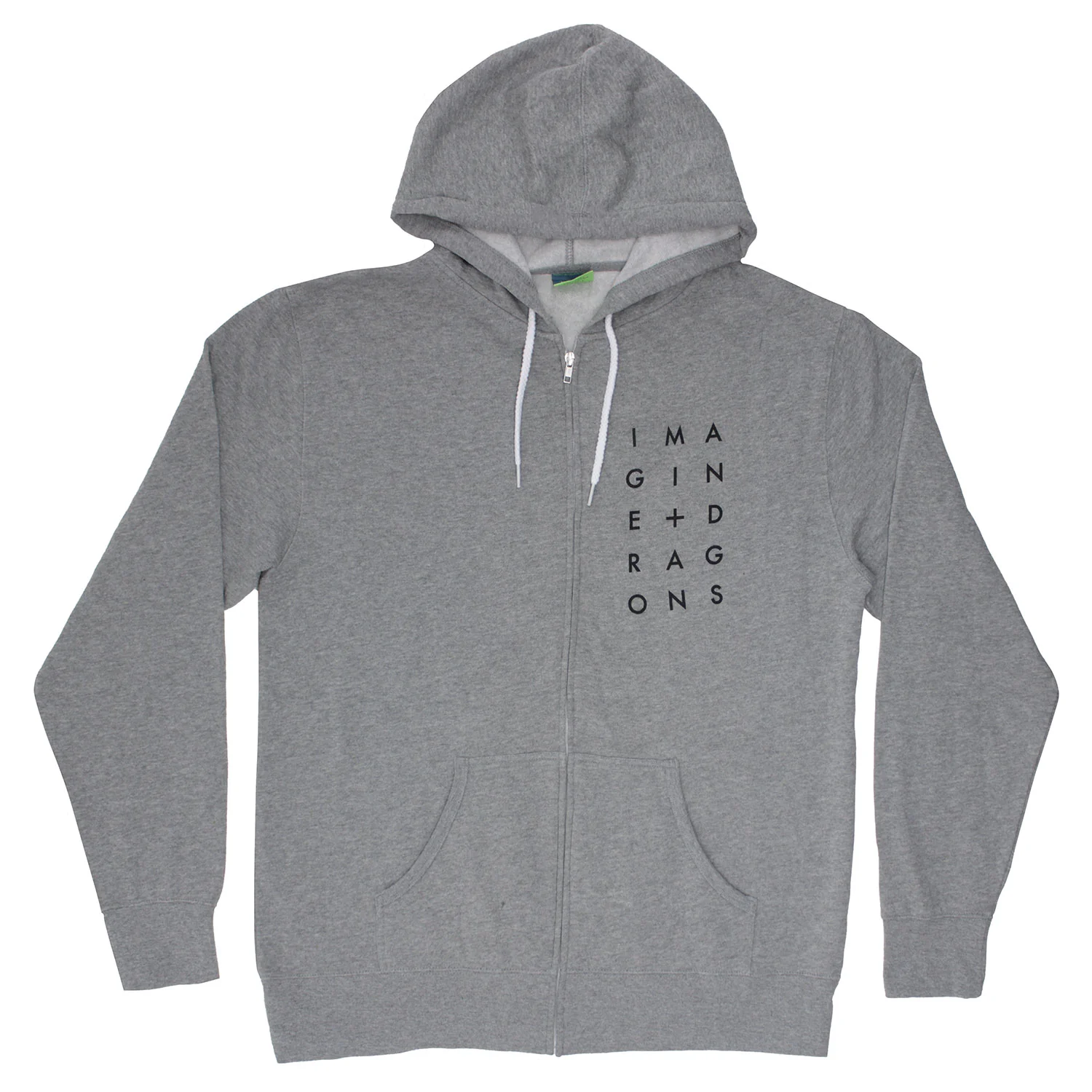 Imagine Dragons Stacked Pocket Logo Zippered Hooded Sweatshirt