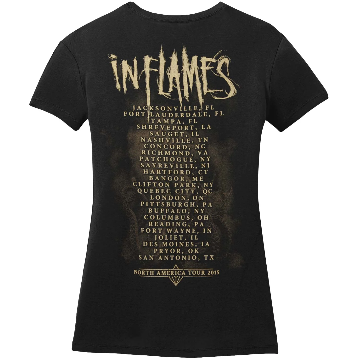 In Flames Octopus 2015 Tour Junior Top - Image 2