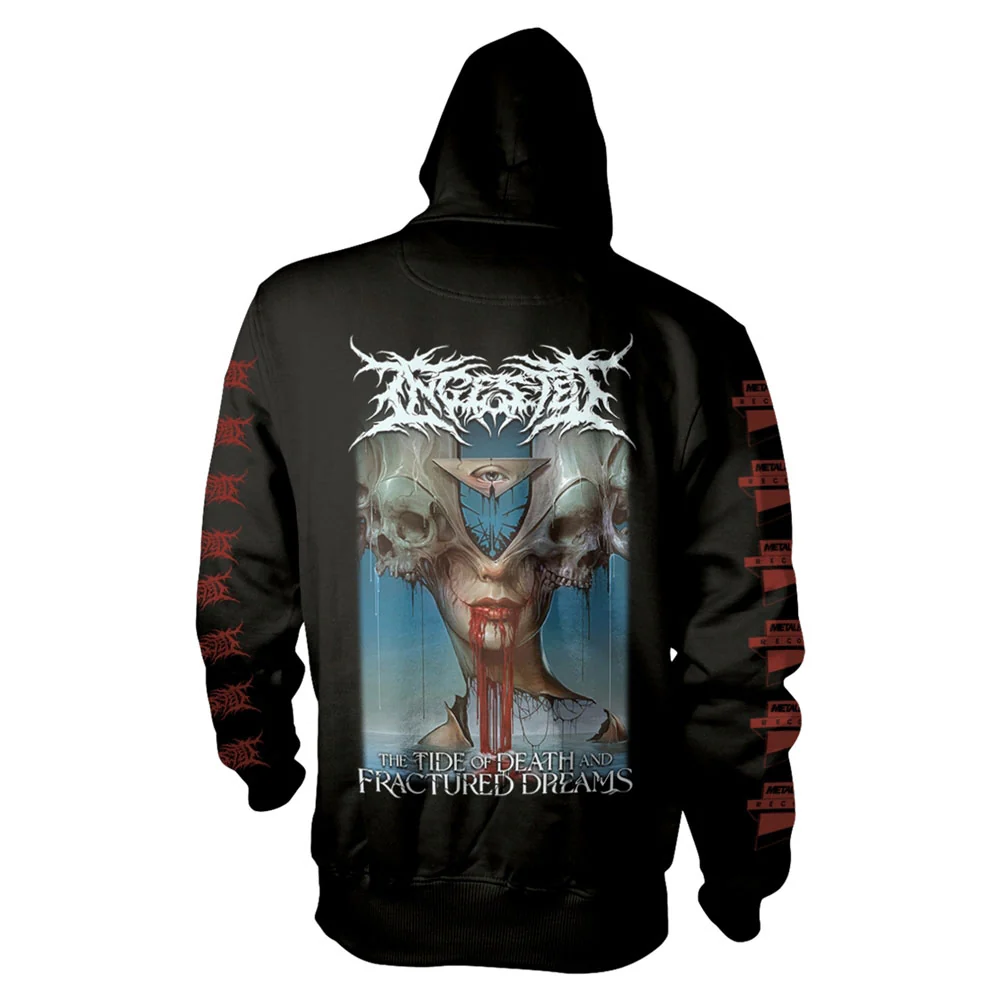 Ingested The Tide Of Death And Fractured Dreams Hooded Sweatshirt - Image 2
