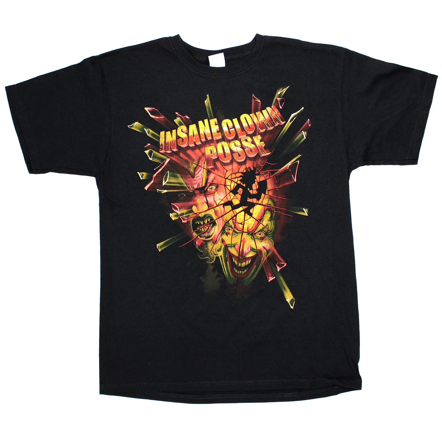 Insane Clown Posse Red & Yellow Shattered Glass T-shirt