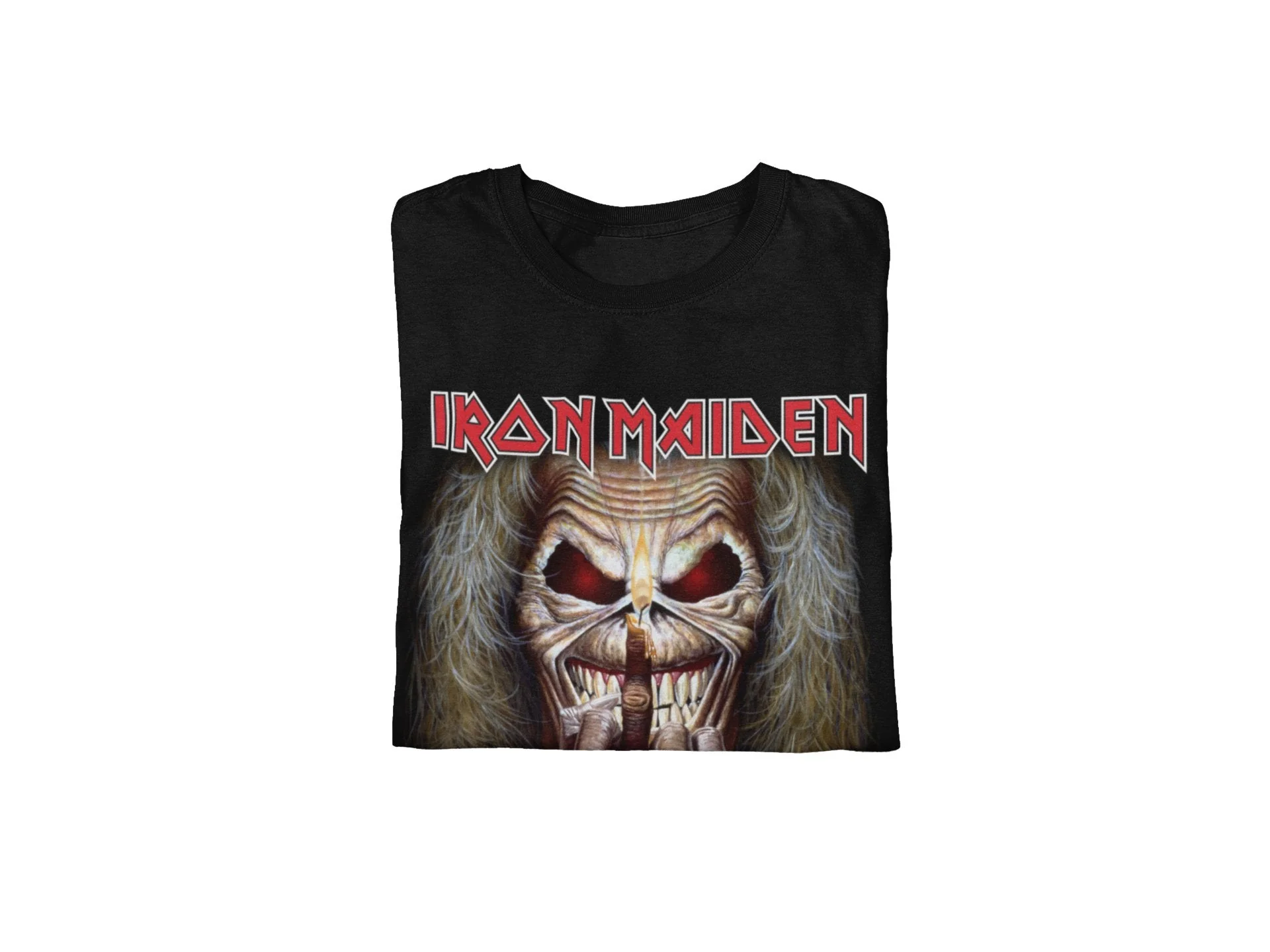 Iron Maiden - Candle Finger Jumbo Print T-Shirt - Image 2