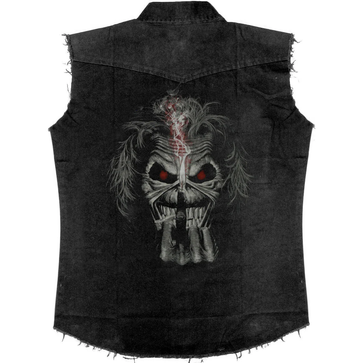 Iron Maiden Eddie Candle Finger Work Shirt - Image 2