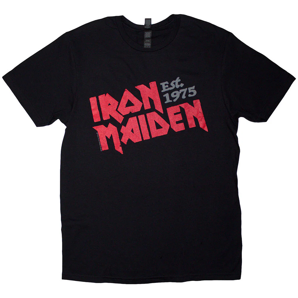 Iron Maiden Est. 1975 Slanted Logo T-shirt