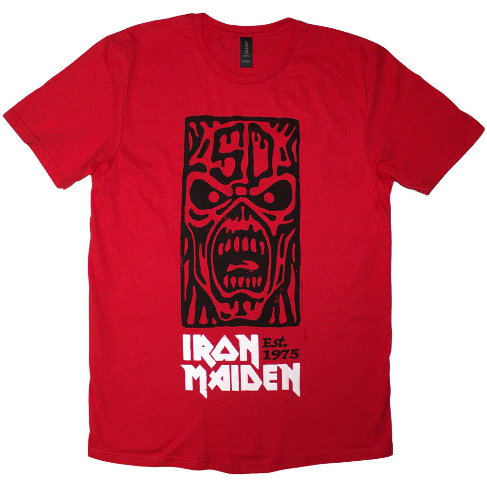 Iron Maiden Est. 1975 Stamp Logo Black T-shirt