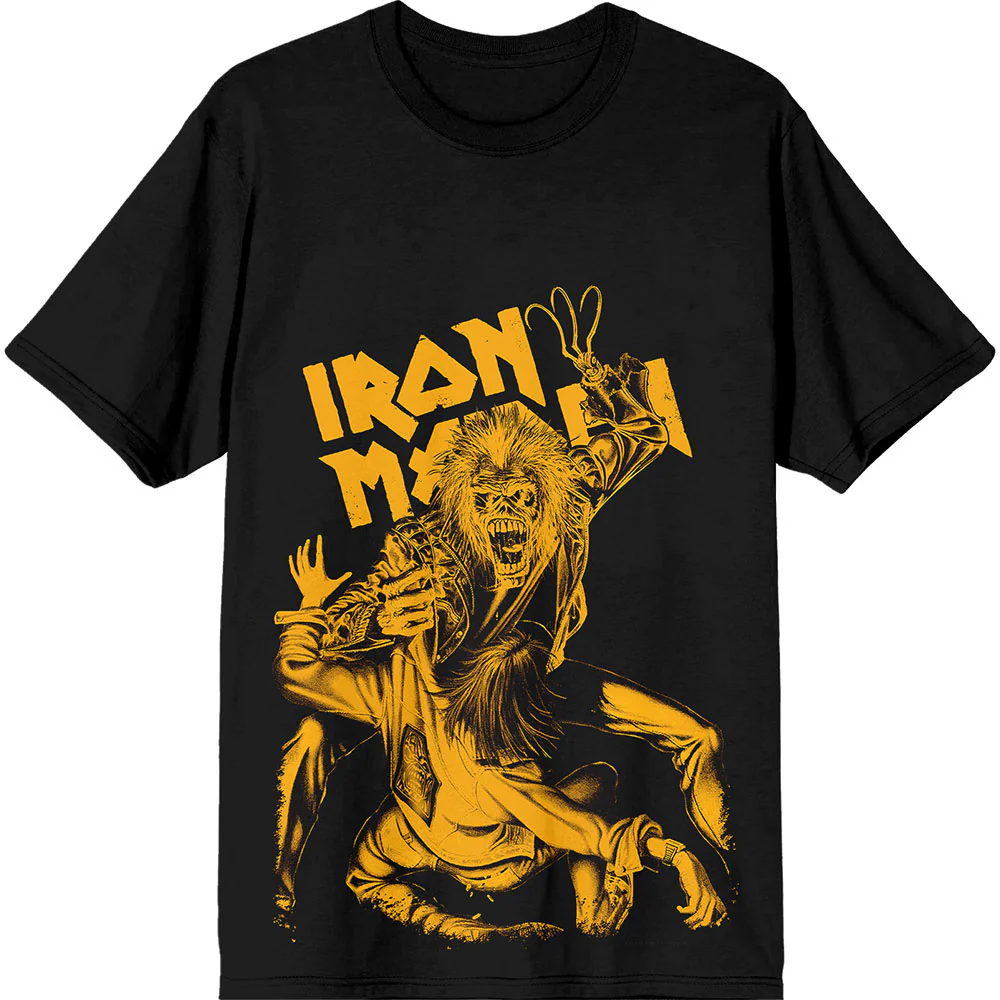 Iron Maiden No Prayer Claw Jumbo Yellow T-shirt