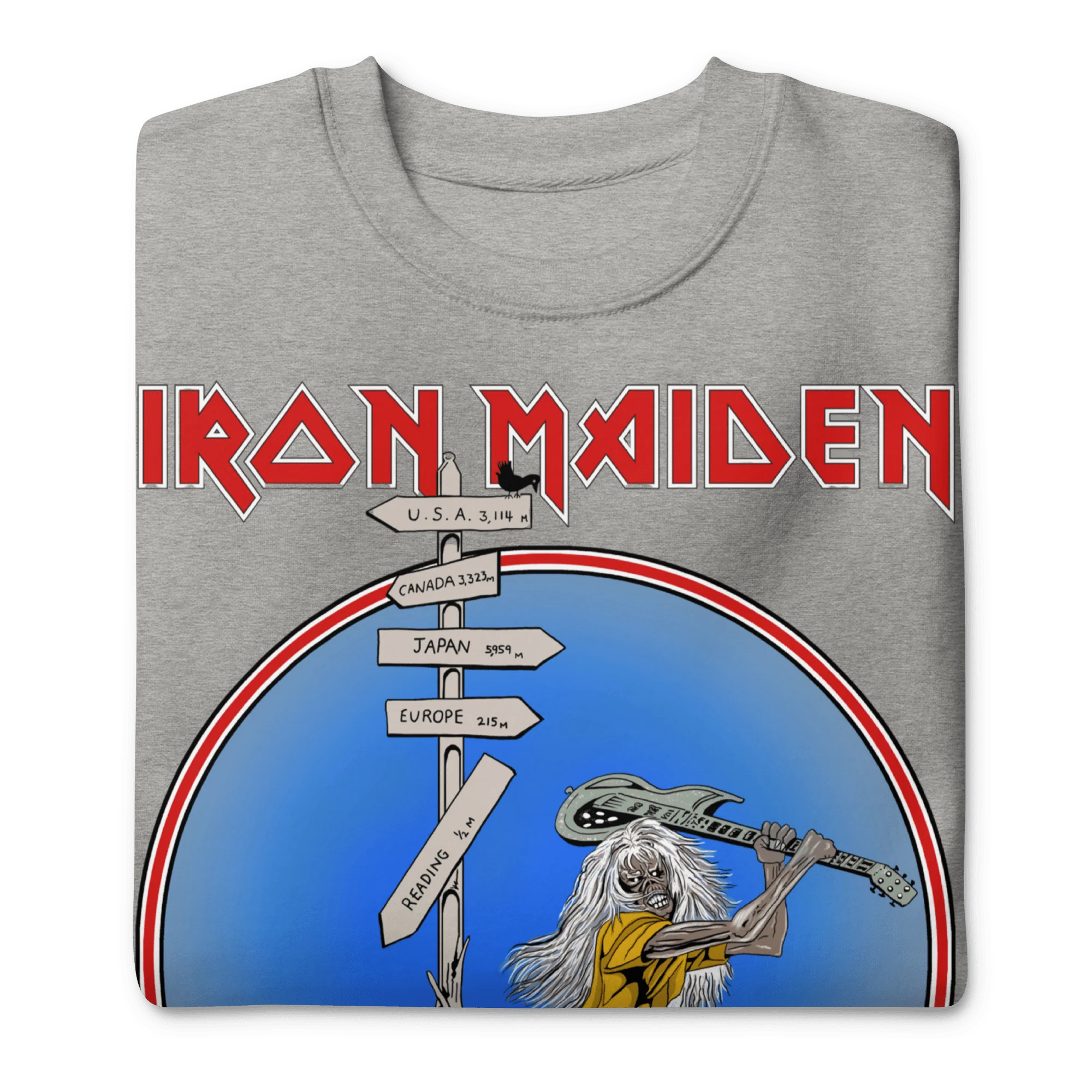 Iron Maiden - Reading 1982 Vintage Tour Sweatshirt - Image 2