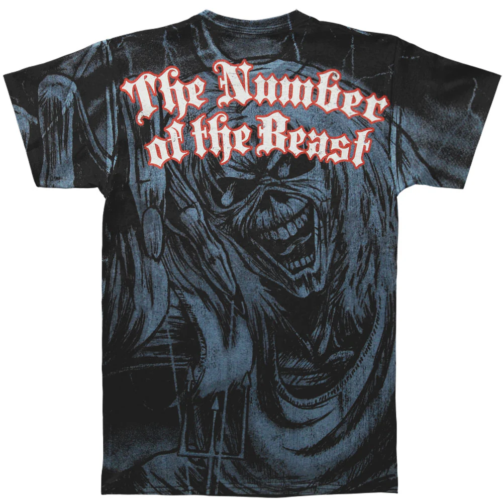 Iron Maiden Sketched NOB AO T-shirt - Image 2
