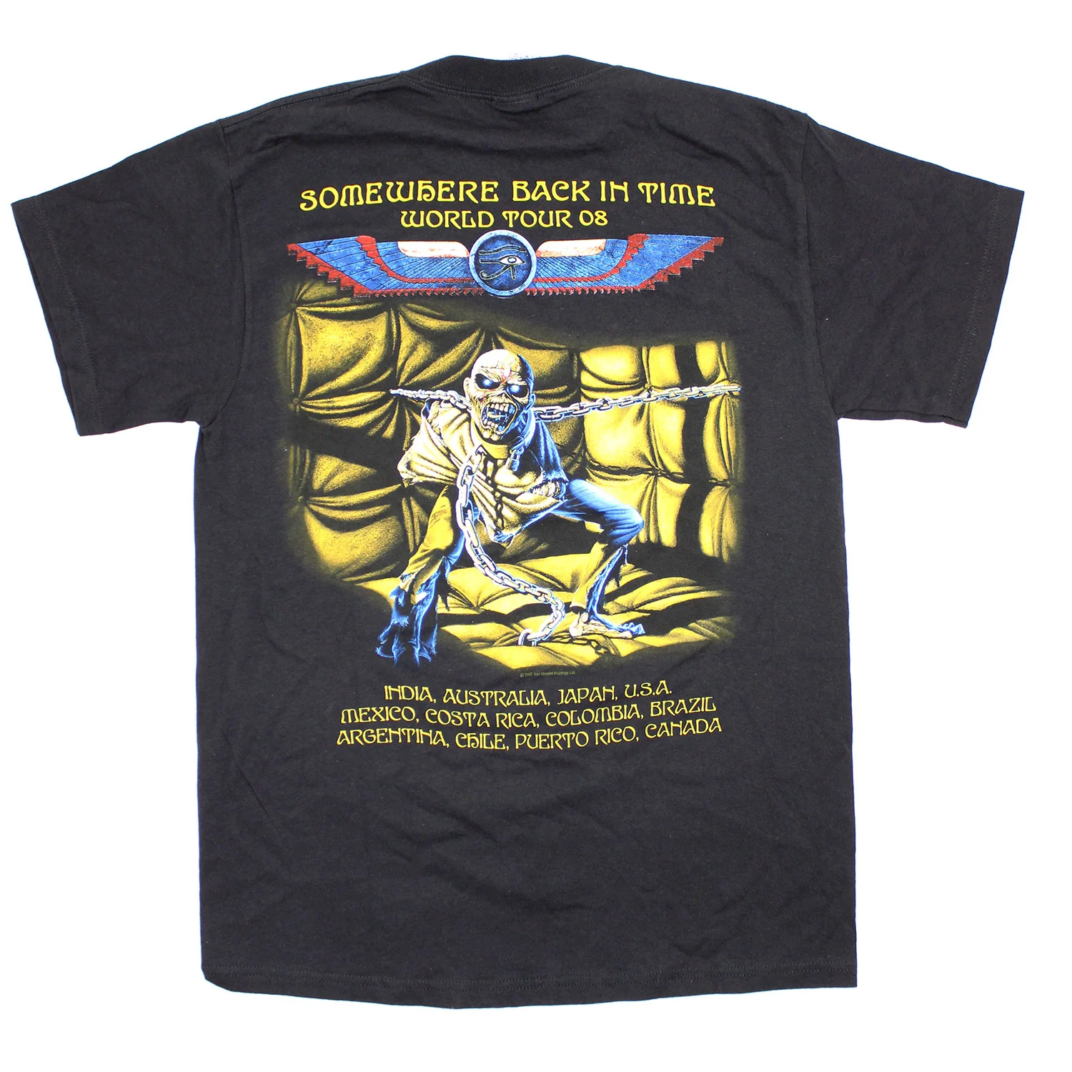 Iron Maiden Somewhere Back In Time World Tour 08 T-shirt - Image 2