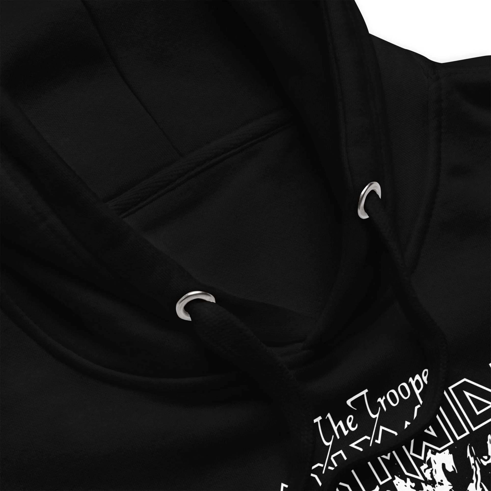 Iron Maiden - Trooper Black and White Classic Hoodie - Image 3