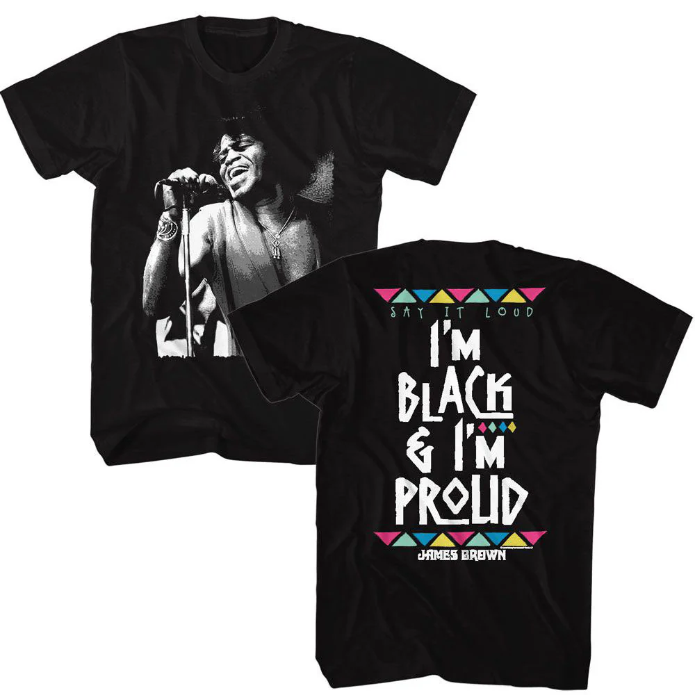 James Brown James Brown Black And Proud T-shirt