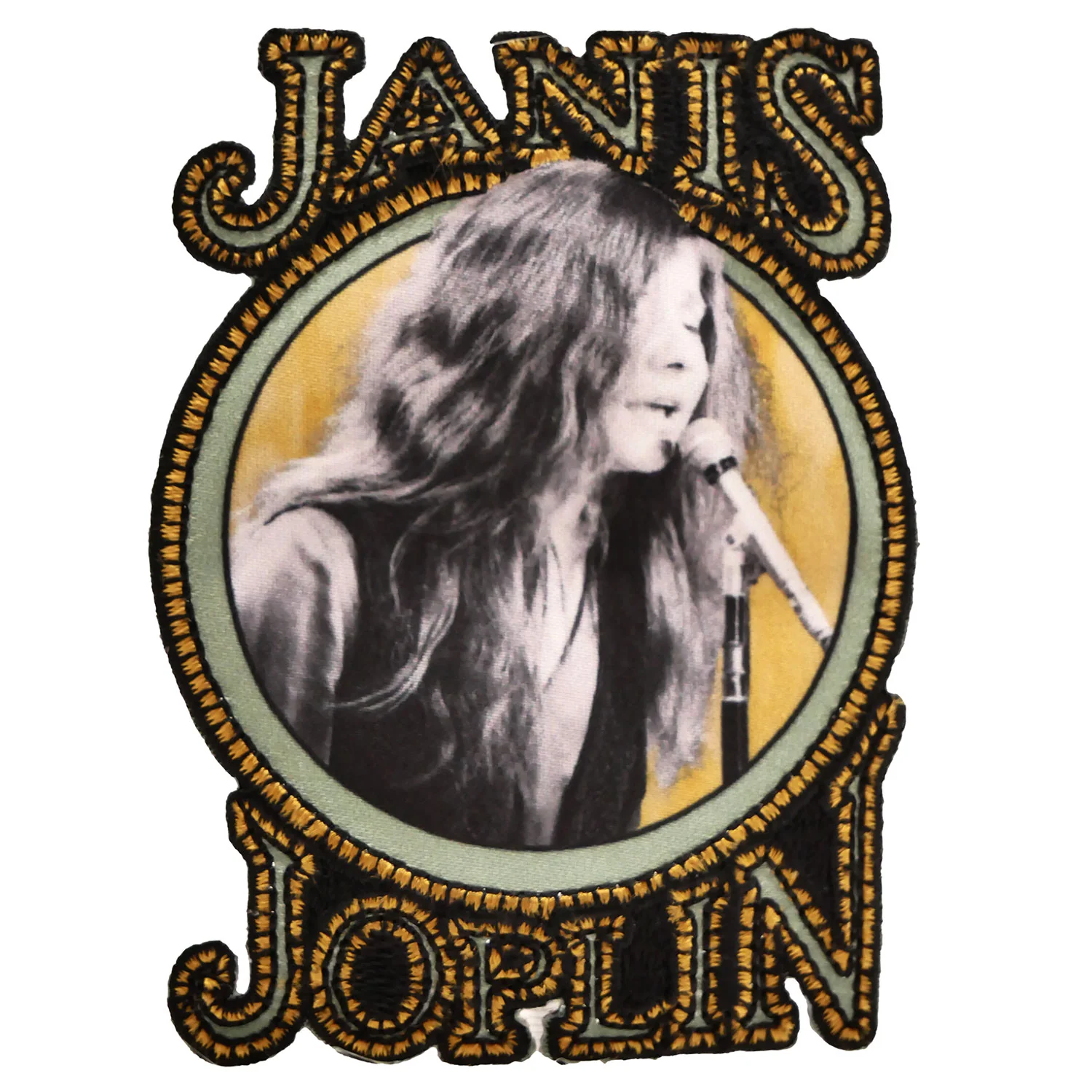 Janis Joplin Nouveau Letters Embroidered Patch