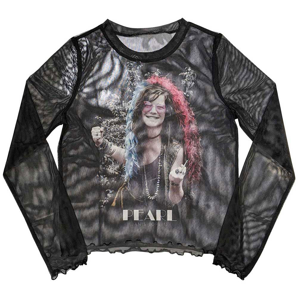 Janis Joplin Pearl Garden Girls Jr  Long Sleeve
