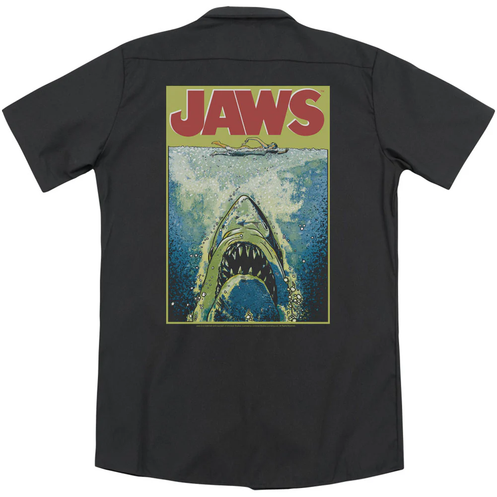 Jaws Bright Jaws(Back Print) Workshirt - Image 2