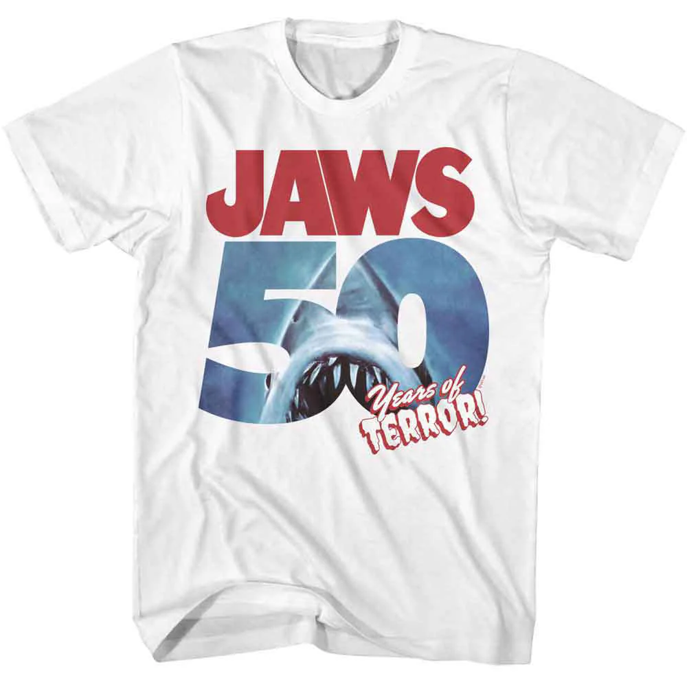 Jaws Jaws 50 Years Of Terror T-shirt