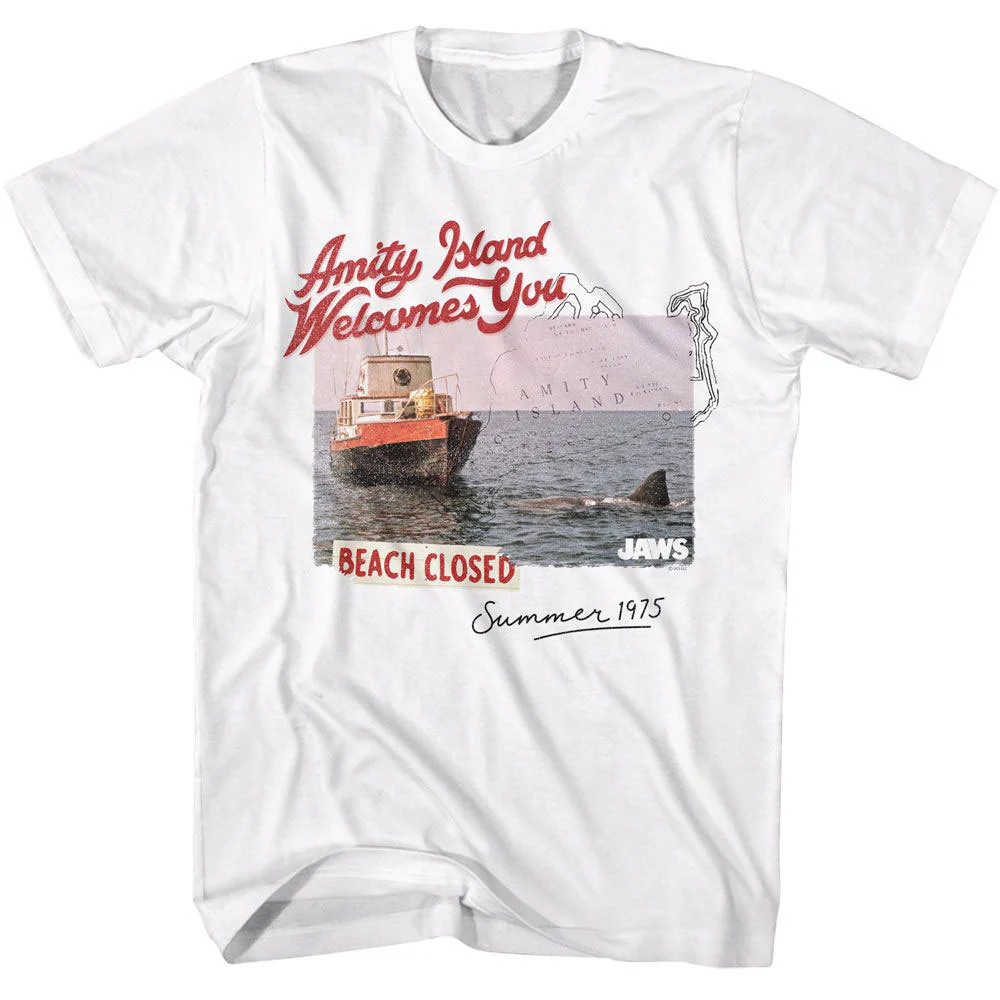 Jaws Jaws Beach Closed Summer 1975 T-shirt