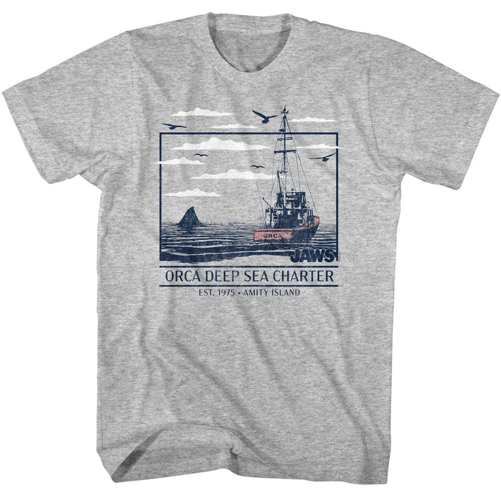Jaws Jaws Orca Deep Sea Boat T-shirt