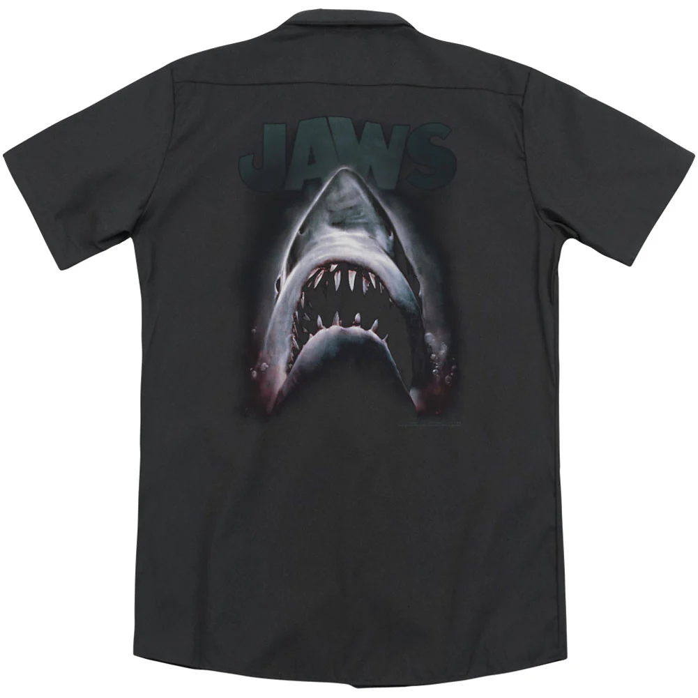 Jaws Terror In The Deep (Back Print) Workshirt - Image 2