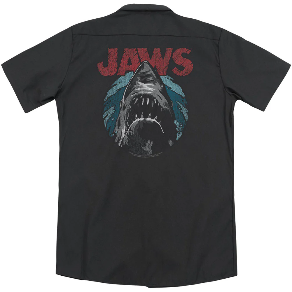 Jaws Water Circle(Back Print) Workshirt - Image 2