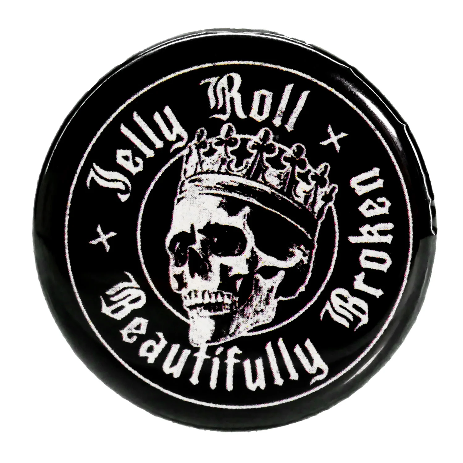 Jelly Roll Skull Seal Button