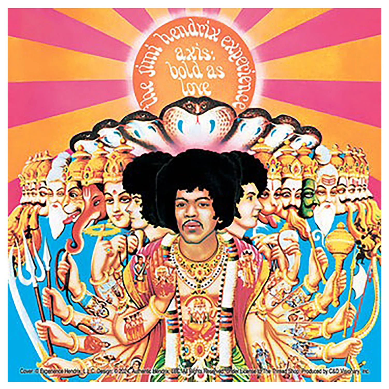 Jimi Hendrix Bold As Love Sticker