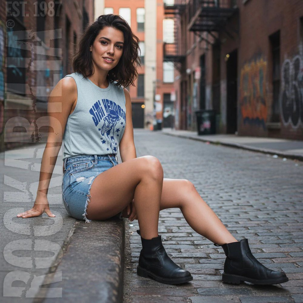 Jimi Hendrix Jimi Hendrix Name And Stars Womens Tank - Image 2