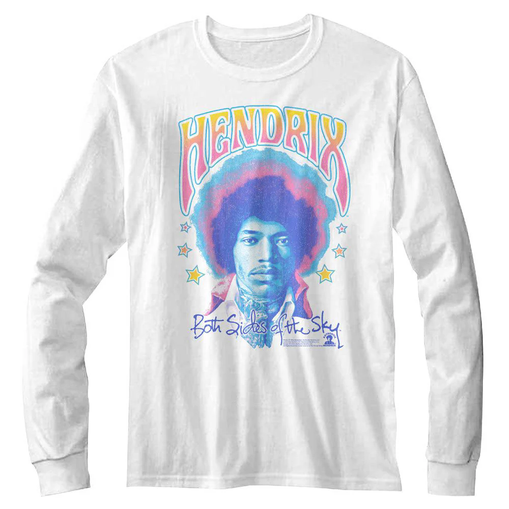 Jimi Hendrix Jimi Hendrix Pastel Both Sides Of The Sky Long Sleeve