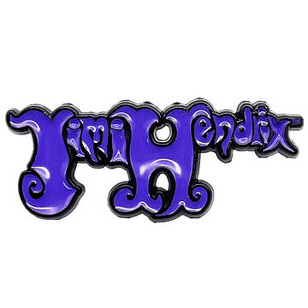 Jimi Hendrix Logo Pewter Pin Badge - Image 2