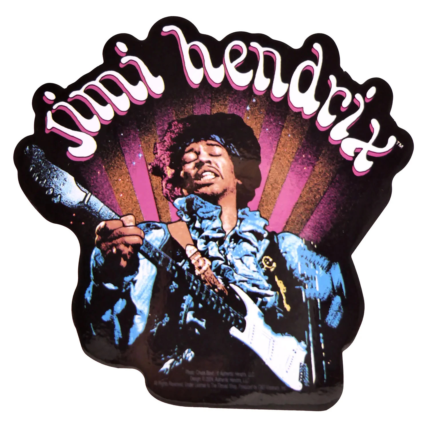 Jimi Hendrix Rays Sticker