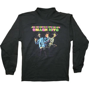 Jimi Hendrix Smach Hits Listed Mock Turtleneck Long Sleeve
