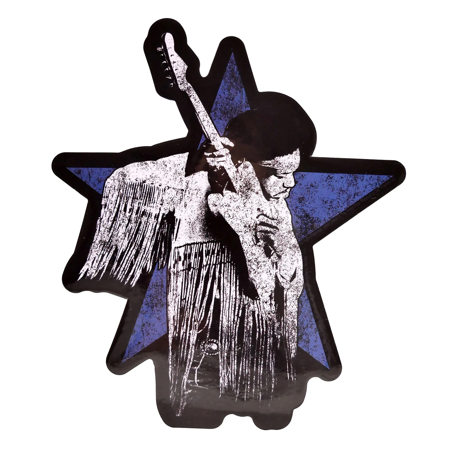 Jimi Hendrix Star Sticker