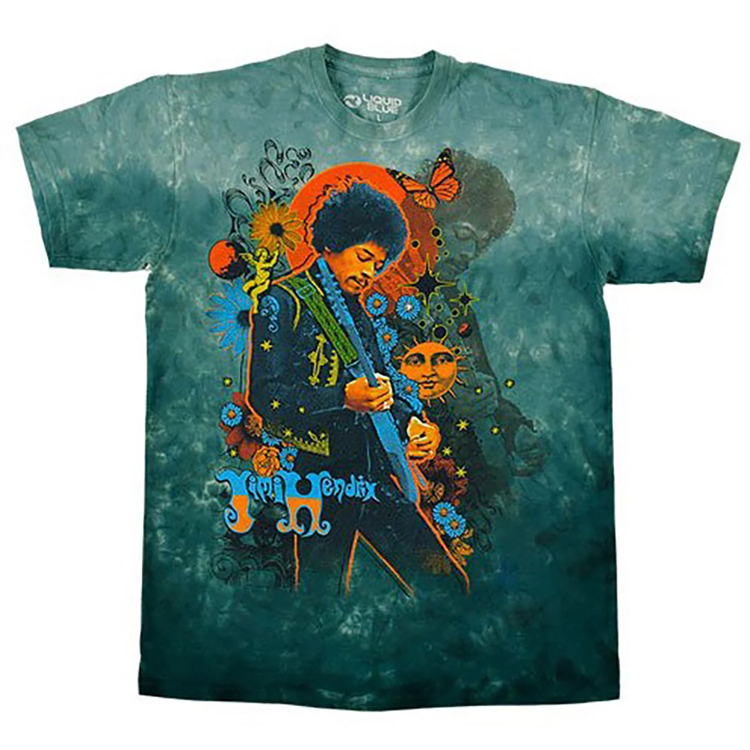Jimi Hendrix Trippy Jimi Tie Dye T-shirt