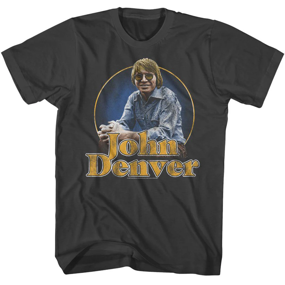 John Denver John Denver Sitting Photo T-shirt