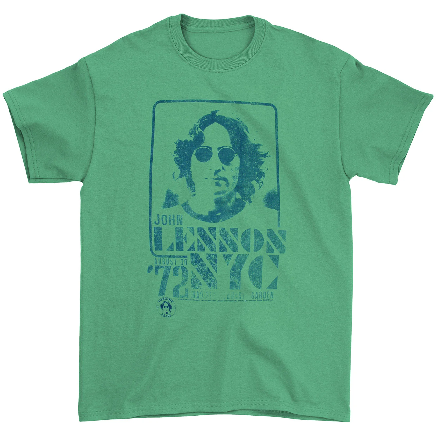 John Lennon NYC August 30 '72 Madison Square Garden Slim Fit T-shirt