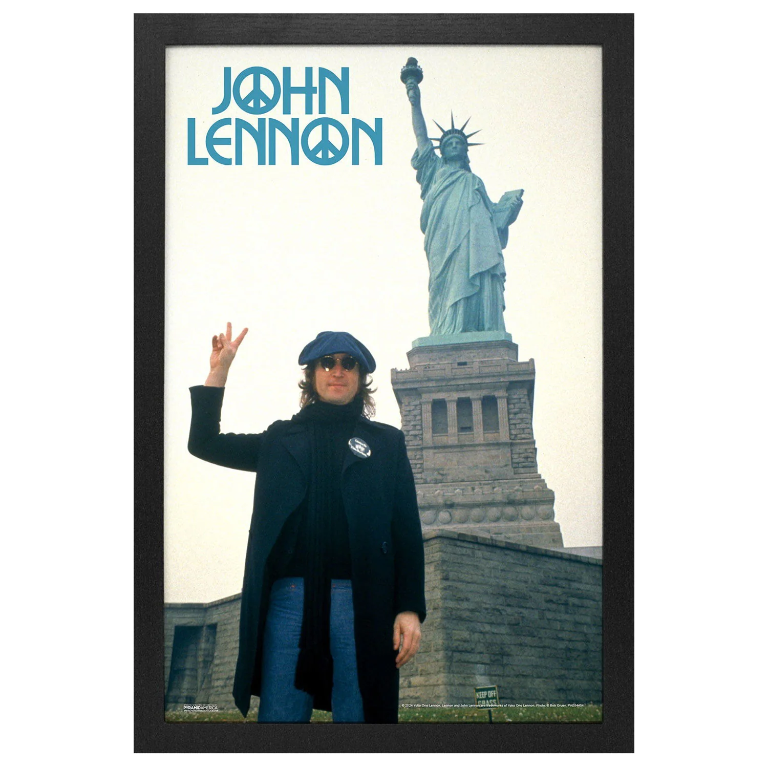 John Lennon Statue of Liberty Framed Wall Art