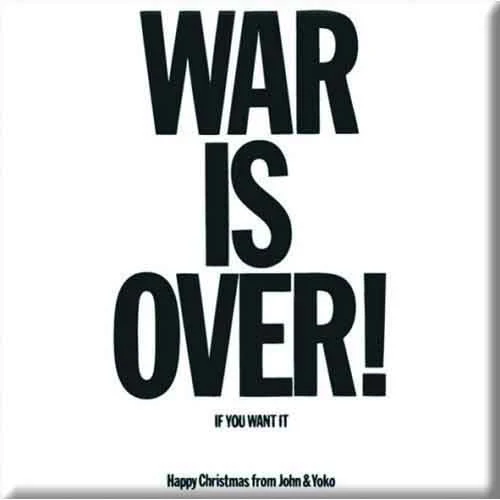 John Lennon War Is Over Magnet