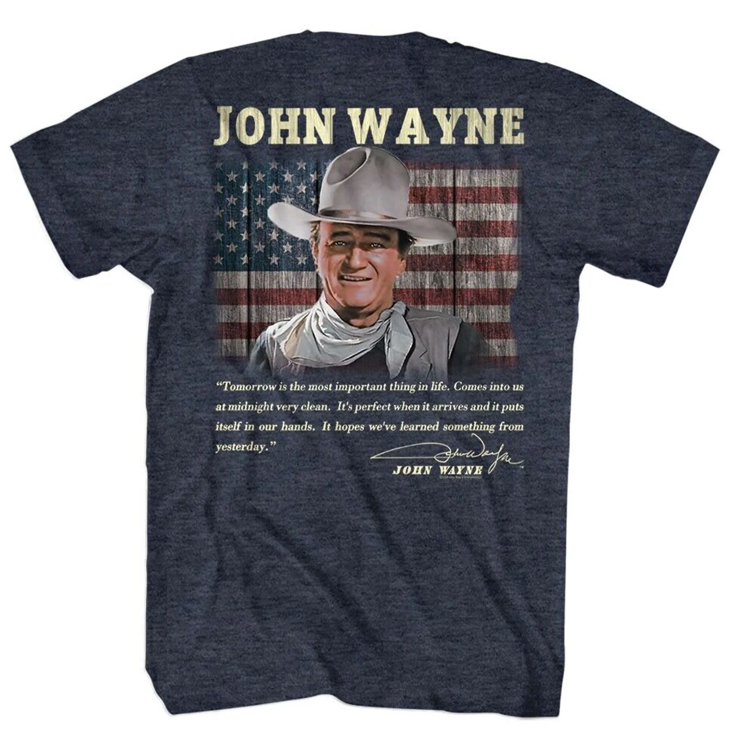 John Wayne John Wayne Tomorrow Quote T-shirt - Image 2