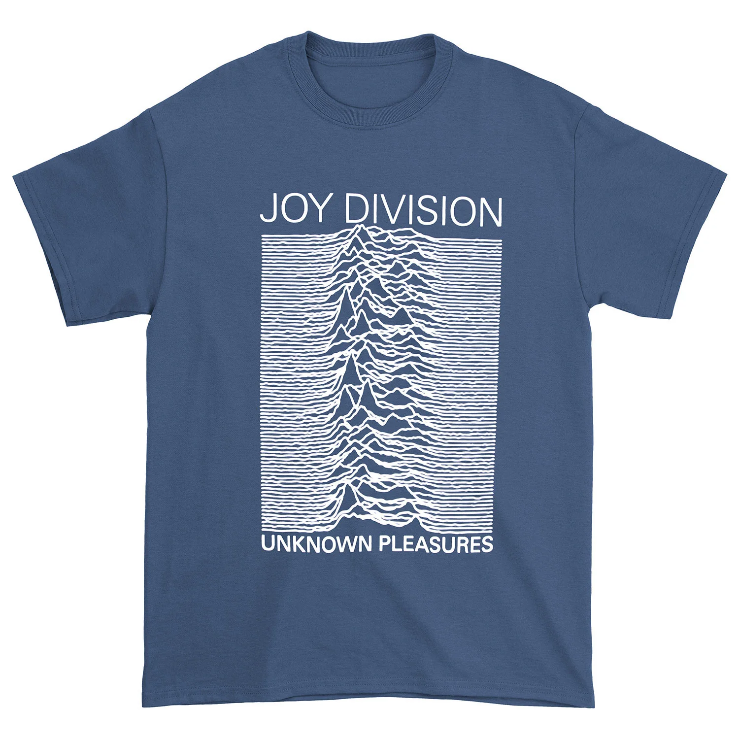 Joy Division Unknown Pleasures Fp Denim Blue T-shirt