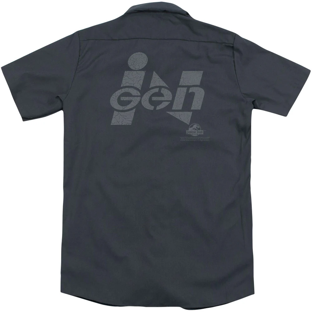 Jurassic Park Ingen Logo (Back Print) Workshirt - Image 2